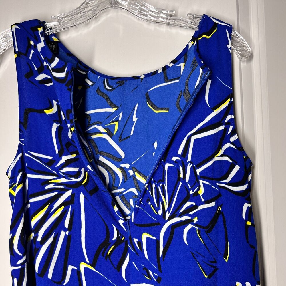 Halogen Dress Sleeveless Size Small S Blue Black Knee Length Back Zip‎ Nordstrom - Picture 8 of 10